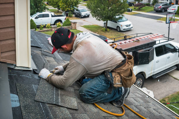Professional Roofing technician working in Young America, MN